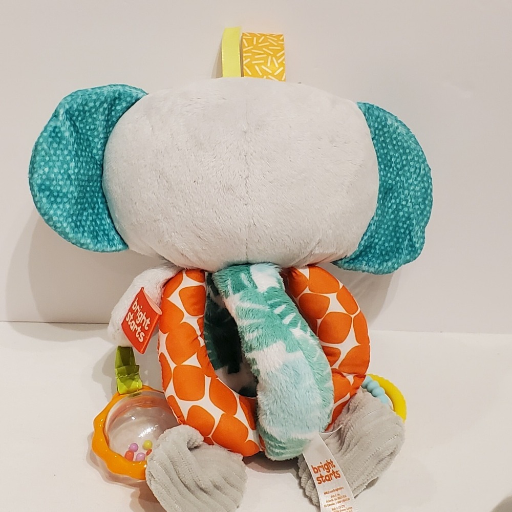Bright Starts Elephant Baby Rattle and Crinkle Teether Set - Picture 16 of 16
